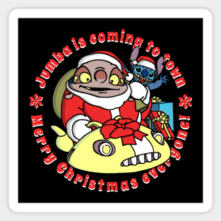 Merry Xmas! Jumba and Stitch are coming to town Sticker